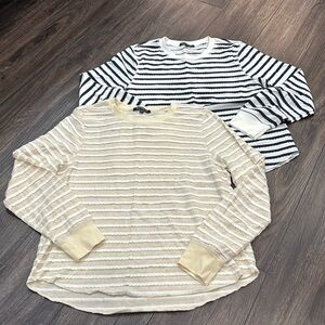 Velvet Heart Scalloped Striped Long Sleeve Bundle